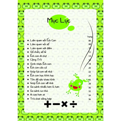 CÙNG ẾCH CON HỌC TOÁN TẬP 1